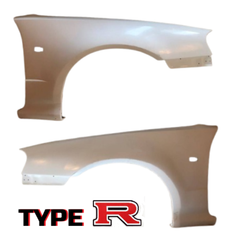 URAS Nissan Skyline R34 (ER34) Type R Rear Fenders (+20mm, 4 Door)