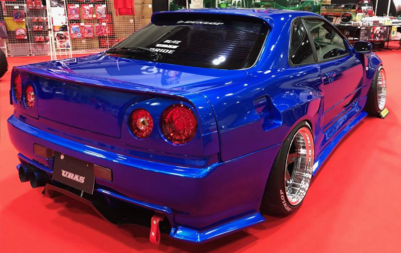 URAS Nissan Skyline R34 (ER34) 3-Piece Split Wing (2 Door)