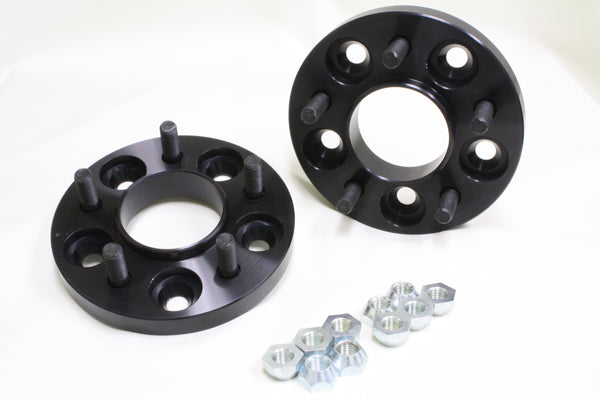 GT-1 Motor Sports BLACK Wheel Spacers Type T 17.5mm