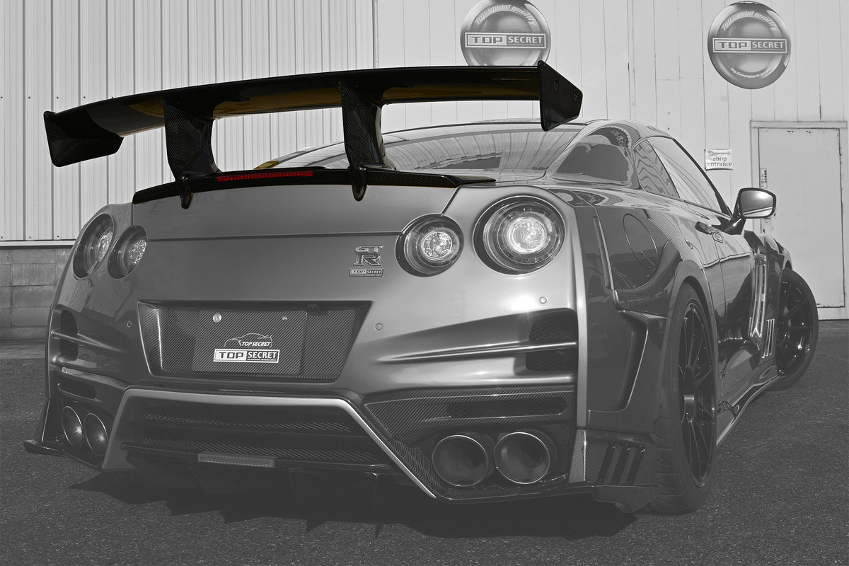 Top Secret R35 GT Wing ST2 (High Mount)