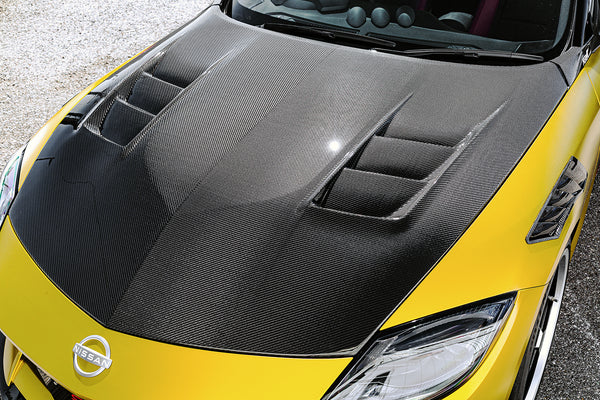 Top Secret RZ34 Dry Carbon Bonnet with Ducts