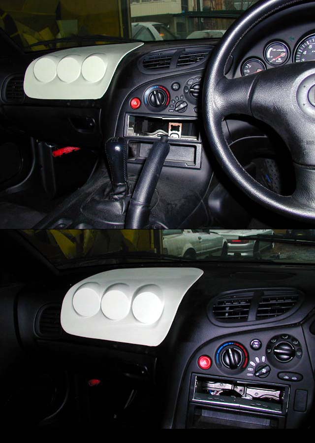 RE Amemiya FD3S Air Bag Panel Triple Meter