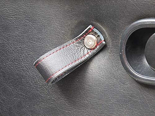 ZOOM ENGINEERING Mazda Roadster (NA6 / NA8) Eunos NA Roadster Door Pull Belt Type M2, Single Side (Synthetic Leather Black Bl)