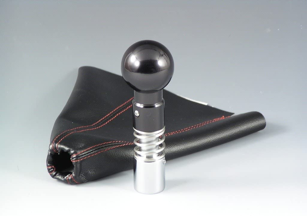 ZOOM ENGINEERING Subaru Legacy (BE / BH) Subaru Legacy BE / BH Automatic Shift Knob with Shift Boot (Black Leather Black Red St)
