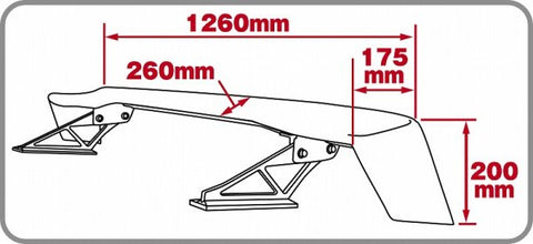 Do-Luck 3DRear Wing T-3