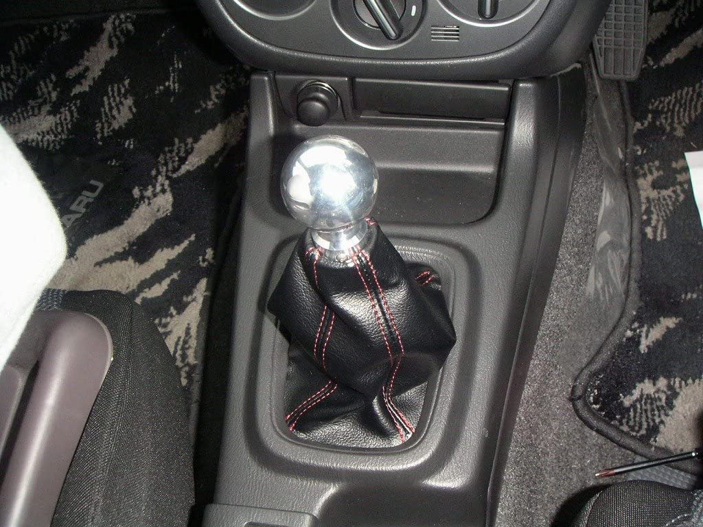 ZOOM ENGINEERING Subaru Legacy (BE / BH) Subaru Legacy BE / BH Automatic Shift Knob with Shift Boot (Black Leather Black Red St)