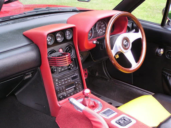 ZOOM ENGINEERING Mazda Roadster (NA6 / NA8) Eunos NA Roadster Center Console Gauge Panel (Unpainted 52mm Triple Blac)