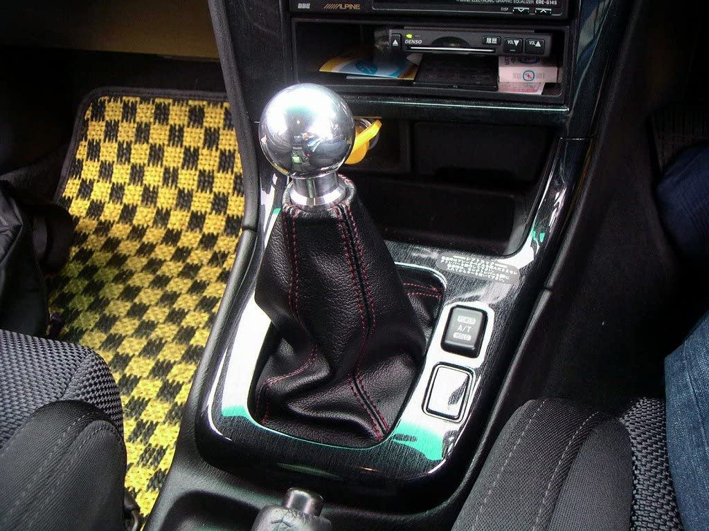 ZOOM ENGINEERING Subaru Legacy (BE / BH) Subaru Legacy BE / BH Automatic Shift Knob with Shift Boot (Black Leather Black Red St)