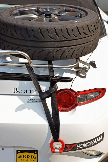 ZOOM ENGINEERING Mazda Roadster (NA to ND) Mazda Roadster Trunk Carrier Single Wheel and Tire Kit