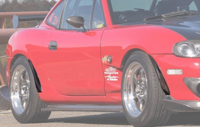 Jet Stream Mazda Roadster (NB1 / NB2) Clubman R Mini spats (FRP, Black Gel Coat)