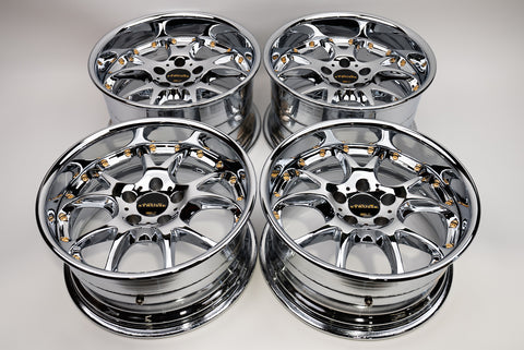 SSR Agle Strusse 17" 9.5J 0, 8.5J 0 (5x114.3) *Triple Chrome Plated*