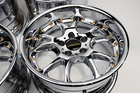 SSR Agle Strusse 17" 9.5J 0, 8.5J 0 (5x114.3) *Triple Chrome Plated*