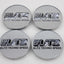 Blitz Technospeed Z1 Reproduction Center Caps *Silver/Black Chrome*