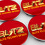Blitz Technospeed Z1 Reproduction Center Caps *Red/Gold*