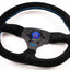 345mm SARD D-Shape Suede Steering Wheel