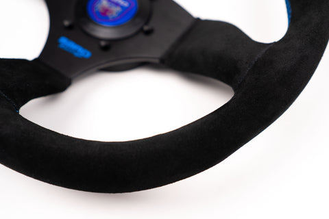 345mm SARD D-Shape Suede Steering Wheel