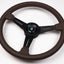 360mm Nardi Classic Brown Leather