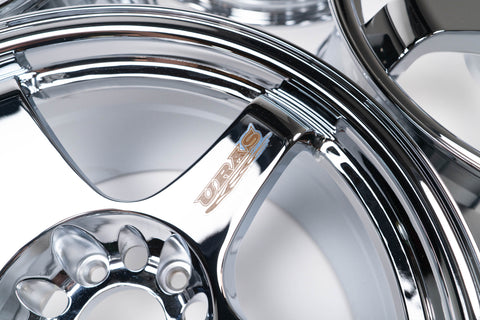 URAS NS-01 17" 9.5J +15 (5x114.3) *Triple Chrome Plated*