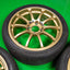 Yokohama Advan RCIII Super Tarmac 17" 7J +45 (4x100) *Bridgestone Potenza RE-71RS Tires Included*