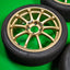 Yokohama Advan RCIII Super Tarmac 17" 7J +45 (4x100) *Bridgestone Potenza RE-71RS Tires Included*