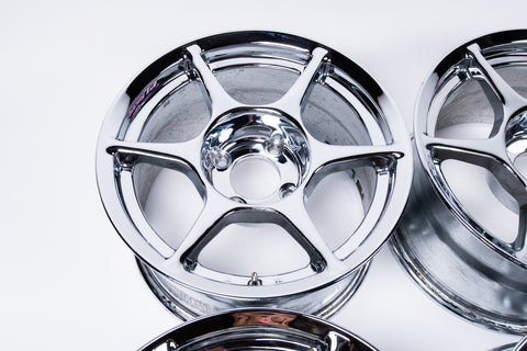 Buddy Club P1 15" 8J +12 (4x114.3) *Triple Chrome Plated*