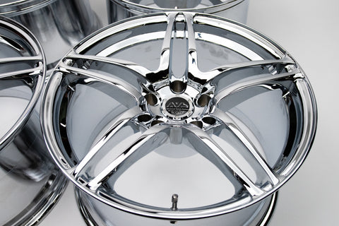 Yokohama AVS Model 5 18" 10J +19 (5x114.3) *Triple Chrome Plated*