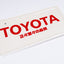 Toyota Vintage Display Plate
