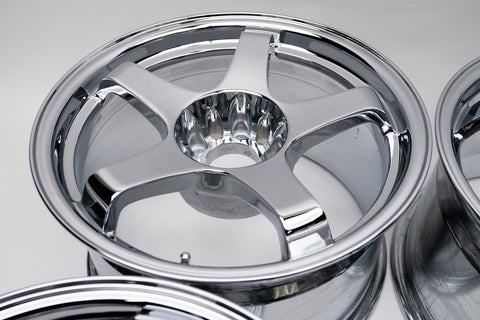 URAS NS-01 17" 9.5J +15 (5x114.3) *Triple Chrome Plated*