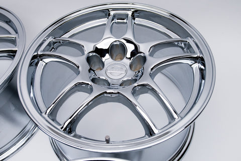 Nissan Skyline R33 GTR 17" 9J +30 (5x114.3) *Triple Chrome Plated*