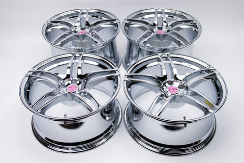 Yokohama AVS Model 5 18" 10J +19, 9J +20 (5x114.3) *Triple Chrome Plated*