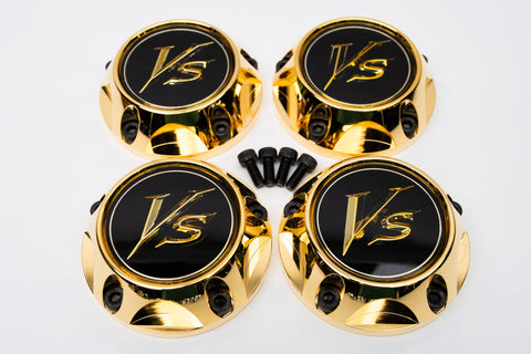 WORK VS-SS Reproduction Center Caps * Gold / Black *