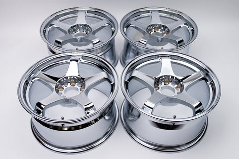 URAS NS-01 17" 9J +30 (5x114.3) *Triple Chrome Plated*