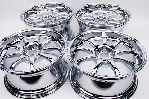 Work Emotion XD9 18" 10J +38, 9J +30 (5x114.3) *Triple Chrome Plated*