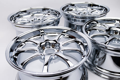 Work Emotion XD9 18" 10J +38, 9J +30 (5x114.3) *Triple Chrome Plated*