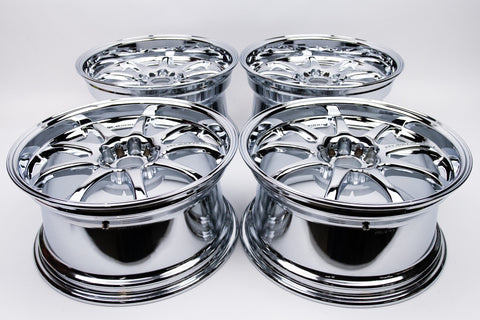 Work Emotion XD9 18" 10J +38, 9J +30 (5x114.3) *Triple Chrome Plated*