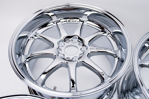 Work Emotion XD9 18" 10J +38, 9J +30 (5x114.3) *Triple Chrome Plated*