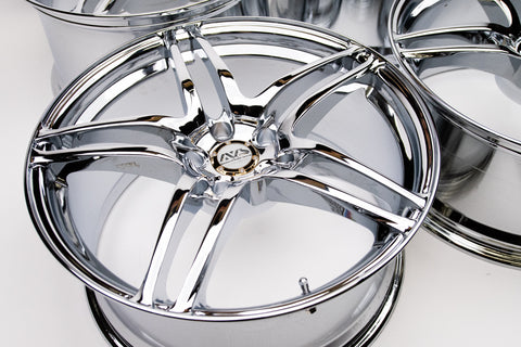 AVS Model 5 19" 10J +19, 9J +35 (5x114.3) *Triple Chrome Plated*