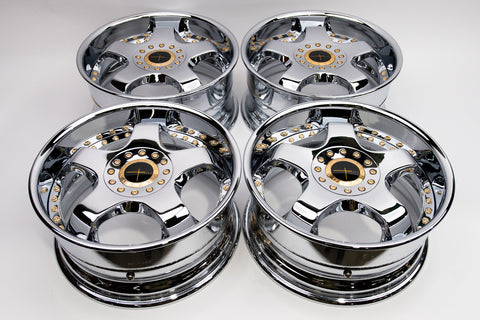 Garson Ryugi 17" 8J +32 (4x100 & 5x100) *Triple Chrome Plated*