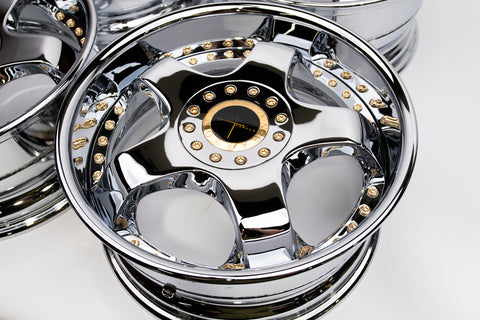 Garson Ryugi 17" 8J +32 (4x100 & 5x100) *Triple Chrome Plated*