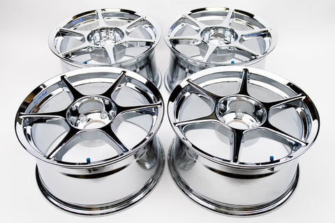 Buddy Club P1 17" 9J +27 (5x114.3) *Triple Chrome Plated*