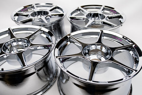 Buddy Club P1 17" 9J +17 (5x114.3) *Triple Chrome Plated*