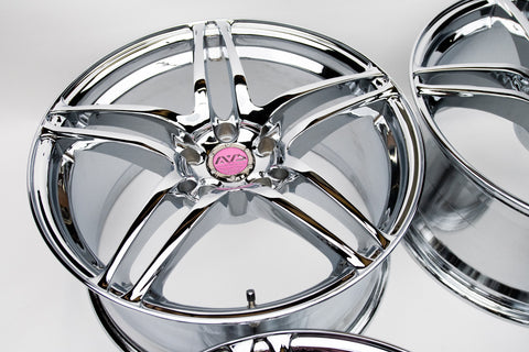 AVS Model 5 18" 9J +35, 8J +30 (5x114.3) *Triple Chrome Plated*