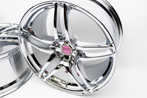 AVS Model 5 18" 9J +35, 8J +30 (5x114.3) *Triple Chrome Plated*