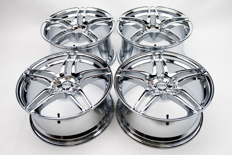 AVS Model 5 17" 9J +35, 8J +38 (5x114.3) *Triple Chrome Plated*