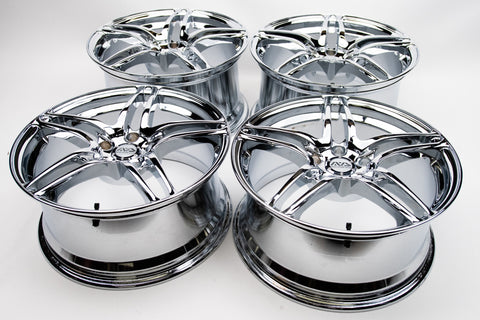 AVS Model 5 17" 9J +35, 8J +38 (5x114.3) *Triple Chrome Plated*