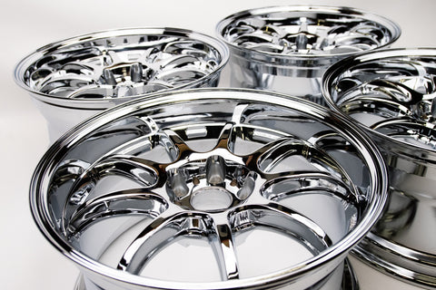 WORK D9R 18" 9.5J +12 (5x114.3) *Triple Chrome Plated*