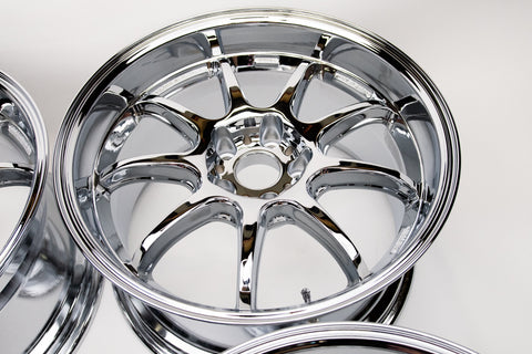 WORK D9R 18" 9.5J +12 (5x114.3) *Triple Chrome Plated*