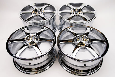 AVS Model 6 17" 9J +35, 8J +35 (5x114.3) *Triple Chrome Plated*