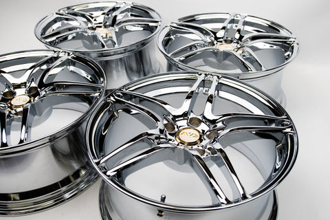 AVS Model 5 17" 8J +30 (5x114.3) *Triple Chrome Plated*