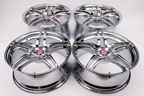 AVS Model 5 18" 9J +35, 8J +30 (5x114.3) *Triple Chrome Plated*